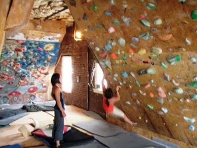 climbing wall loft conversion